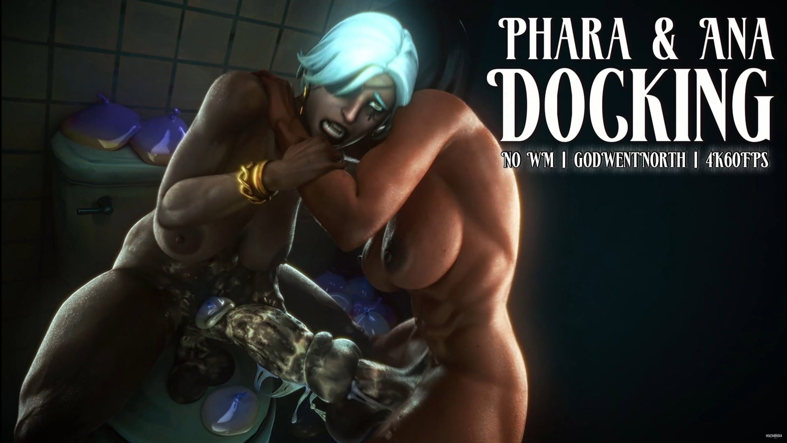 Pharah & Ana - Docking (NO WM)(GodWentNorth)(4K60FPS) - Free hentai video