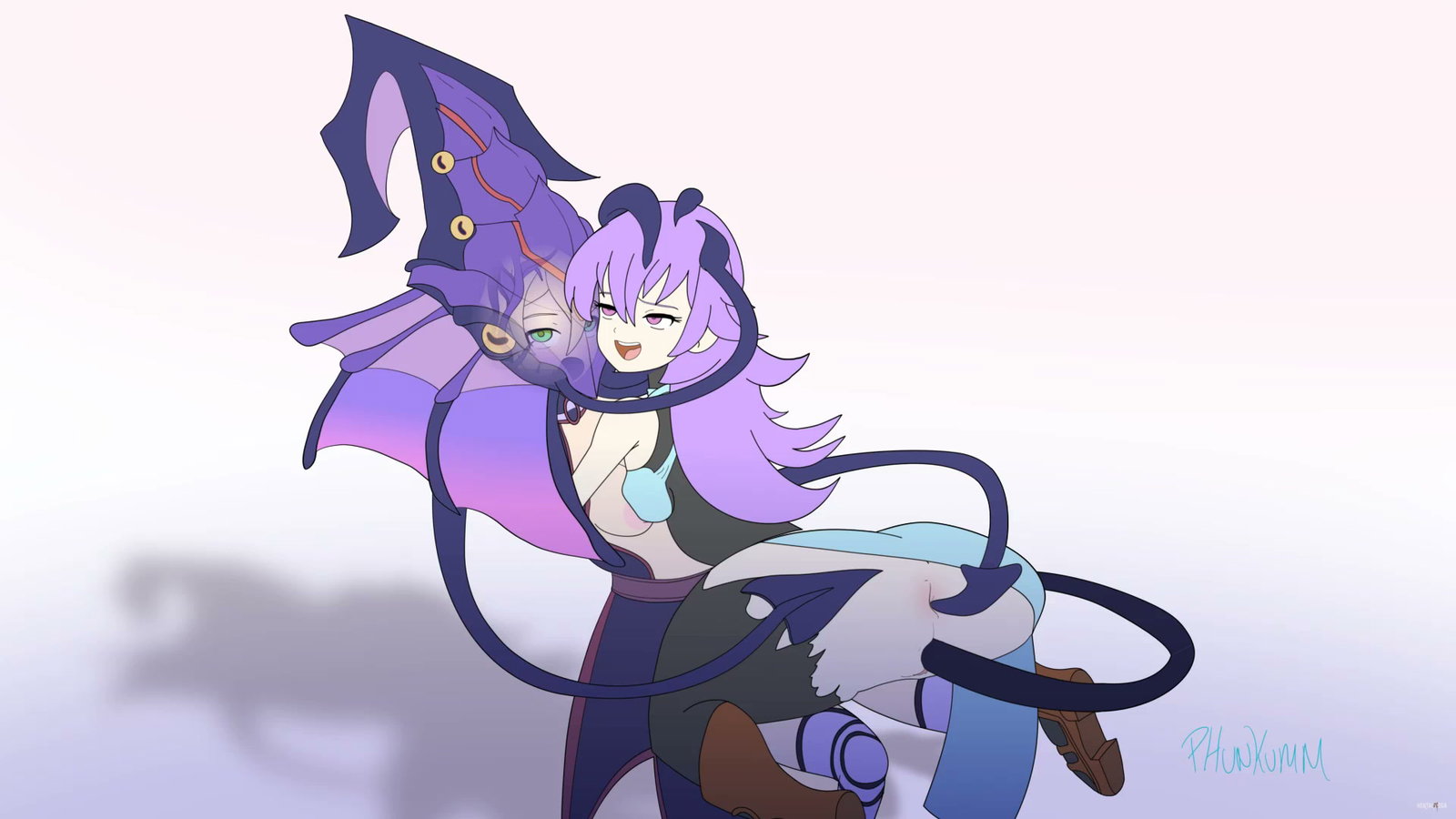 Phunkumm - Warrior & Witch Tentacle DP Creampie (Mindflayer Control) (Indie Hentai Ga - Free hentai video
