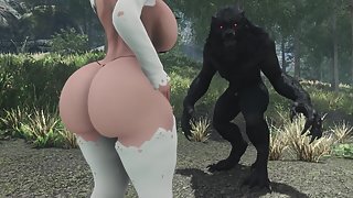 Picking Herbs (preview) Werewolf fucks dumb elf with huge tits - Free hentai video