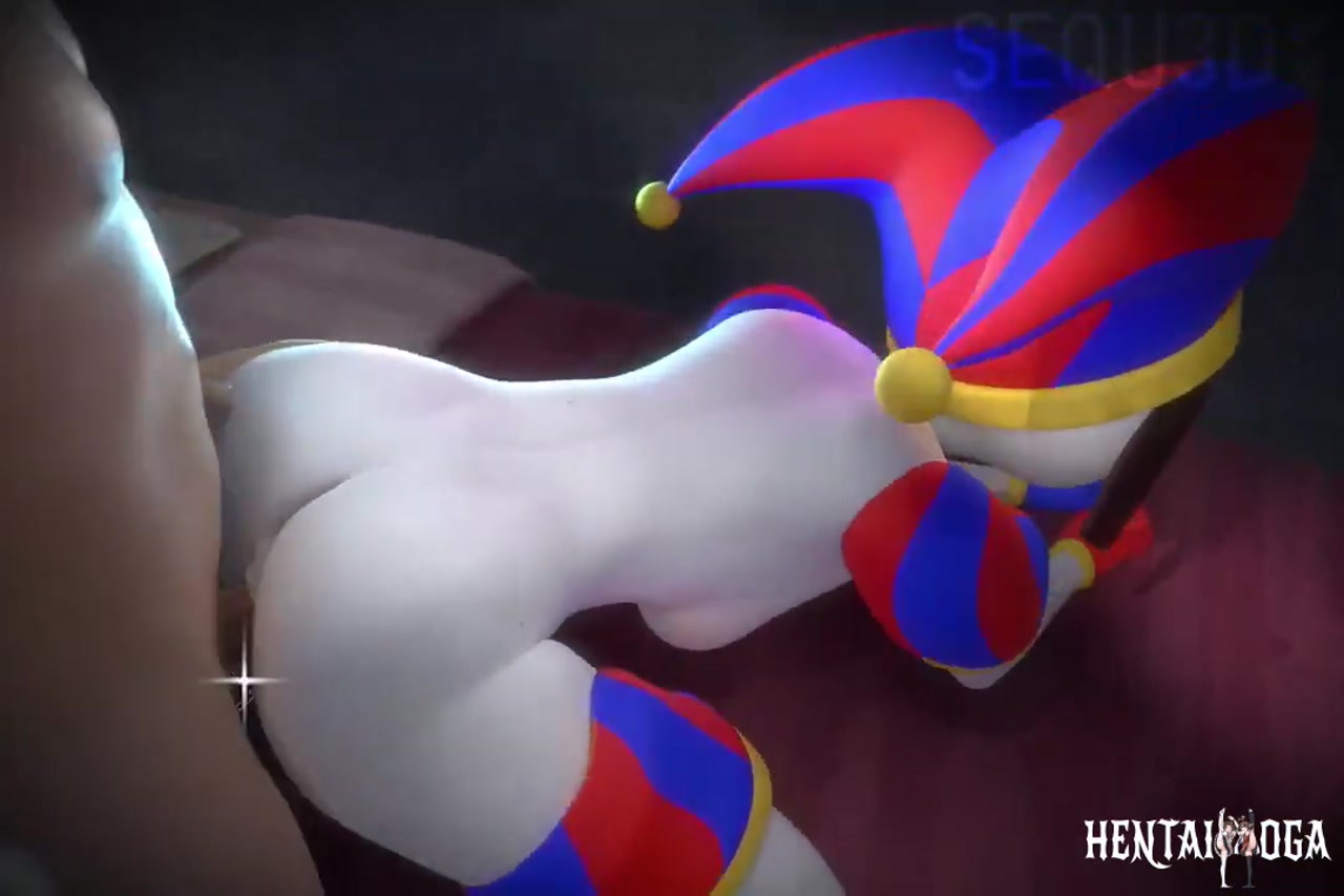 Pomni in doggystyle position - Free hentai video
