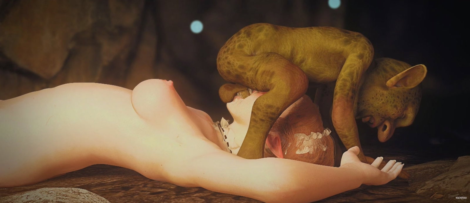 Pretty Elf Forced To Take A Big Load - Free hentai video