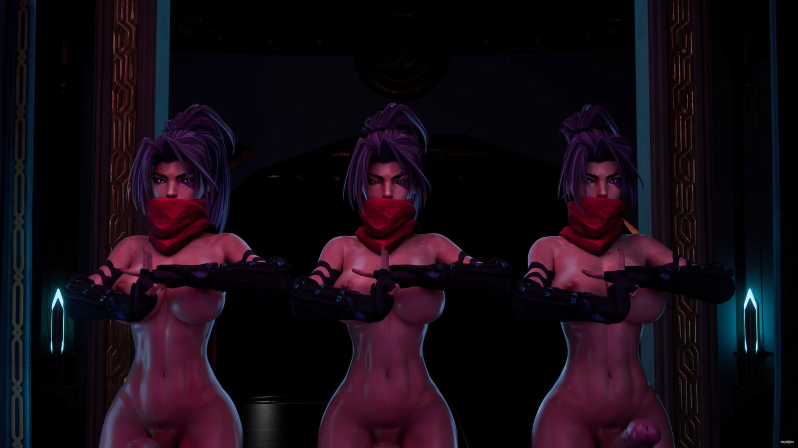 Psylocke & Black Widow (NO WM)(FenderBlender3D)(4K60FPS) - Free hentai video