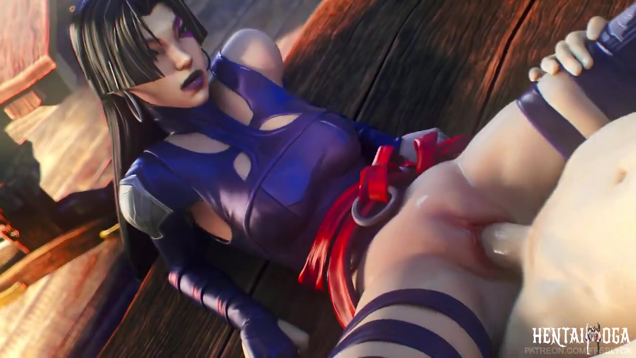 Psylocke having an outdoor sex - Free hentai video