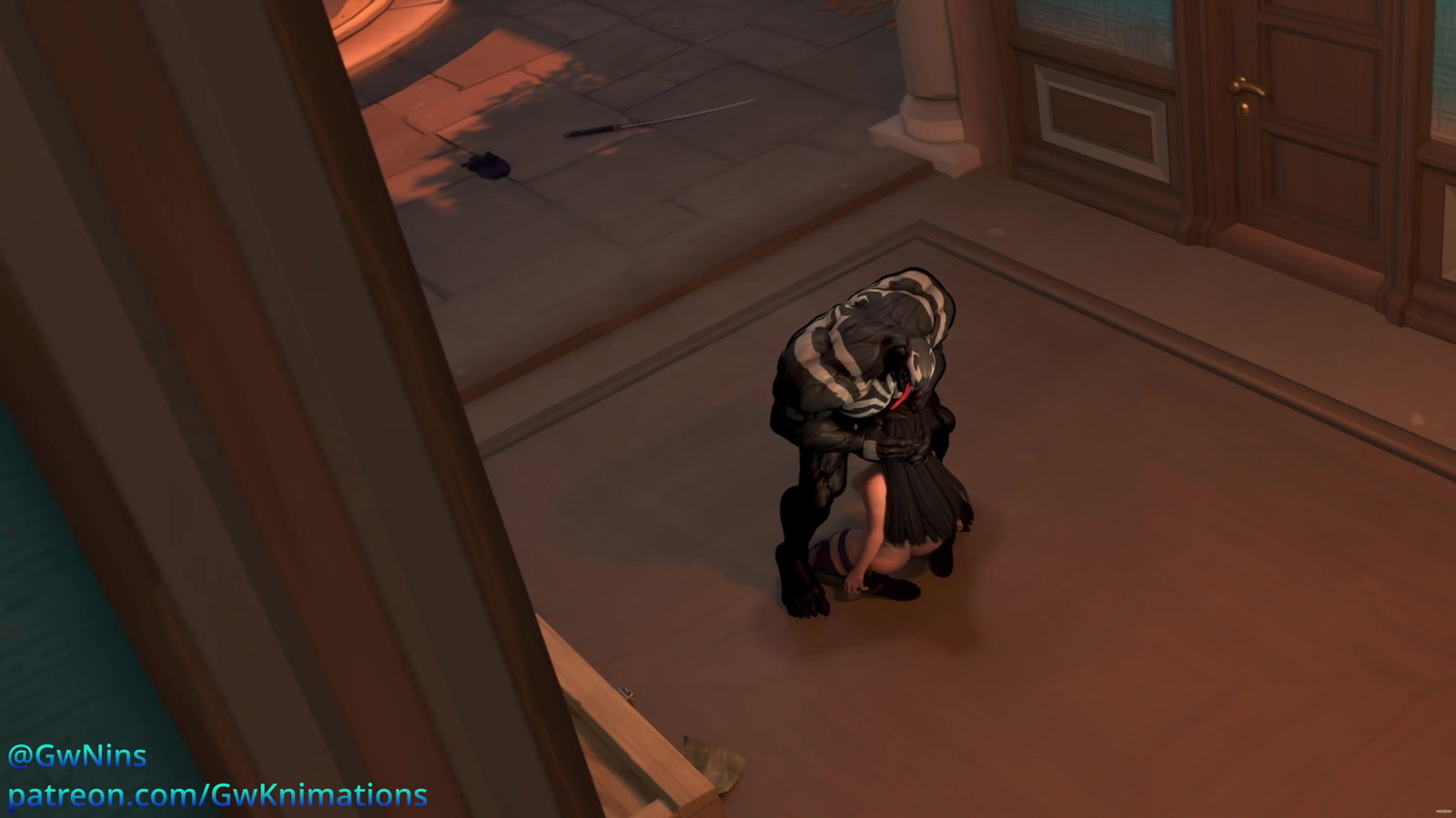 Psylocke surrender againts Venom 4K (Gwknimations) (Shorted) - Free hentai video