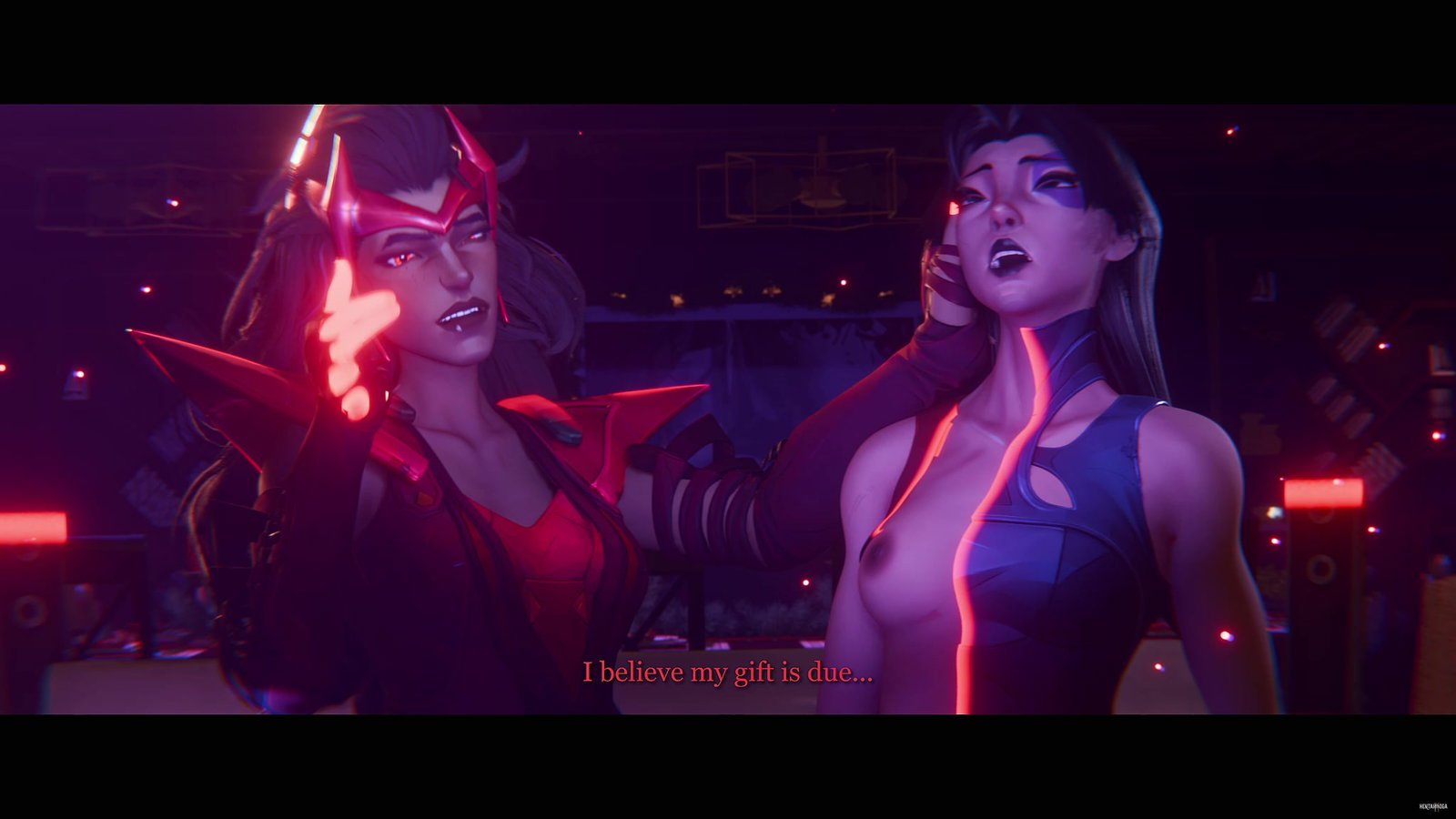 Psylocke x Scarlet Witch Christmas - Free hentai video