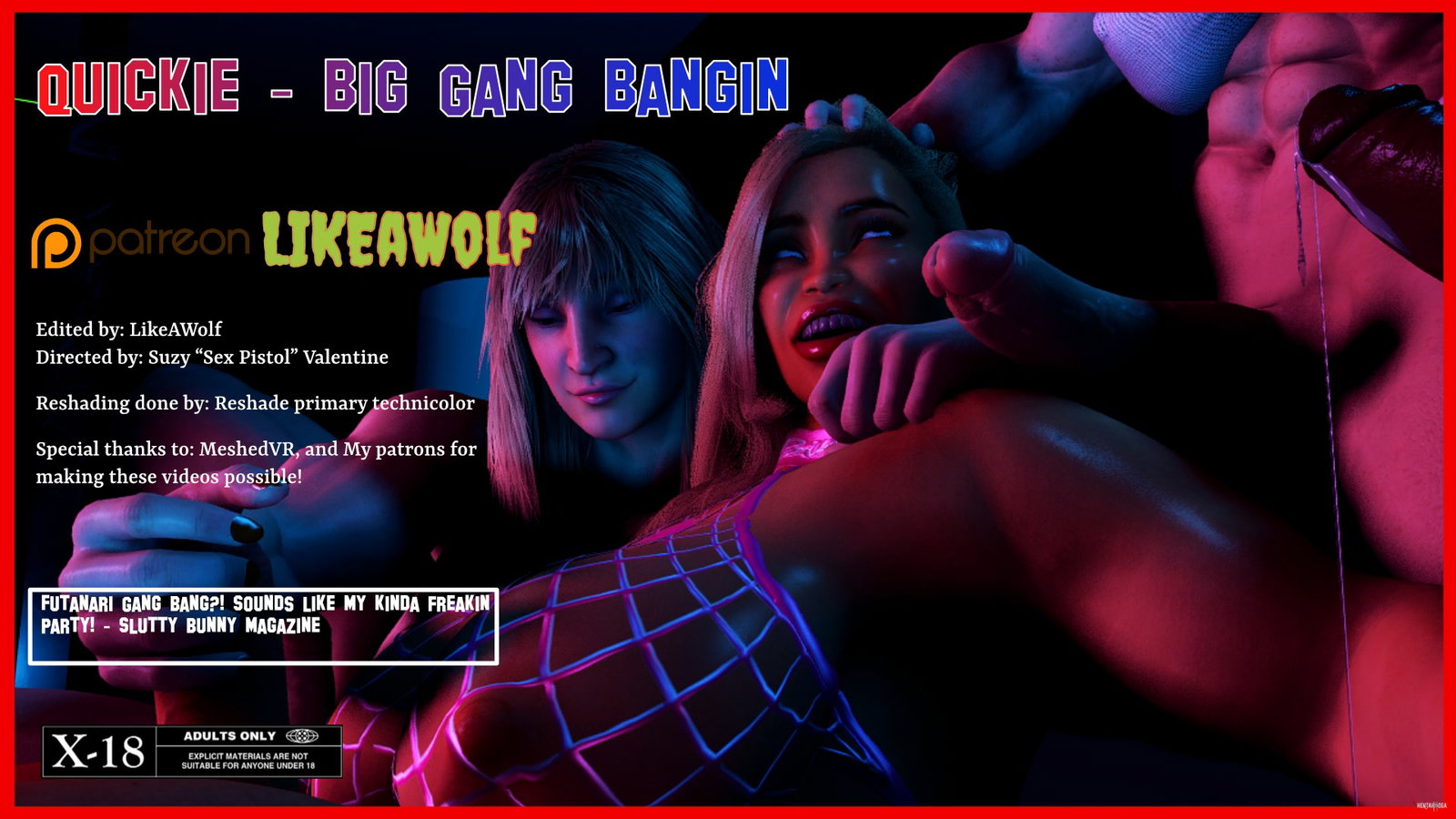 (Quickie) - Futa Nut Buster: Big Gang bangin - Free hentai video