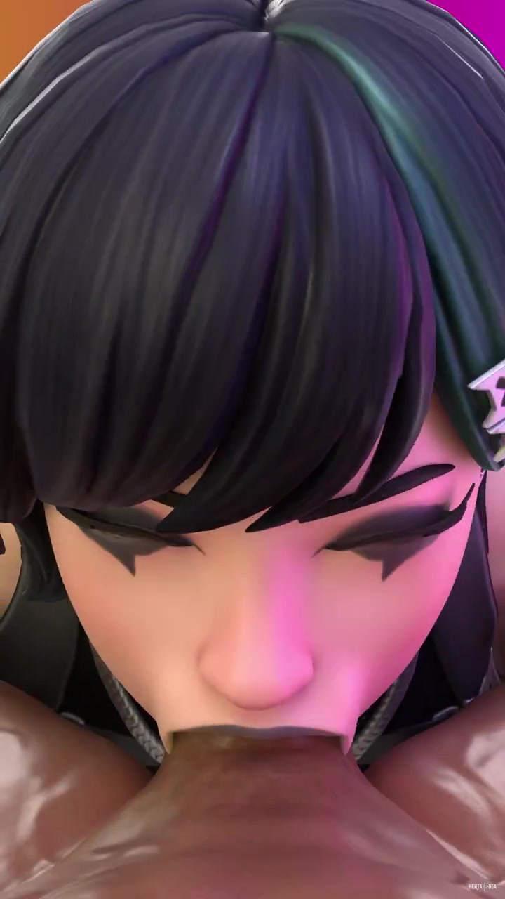 Rain Show Off her Deepthroating Skill - Free hentai video