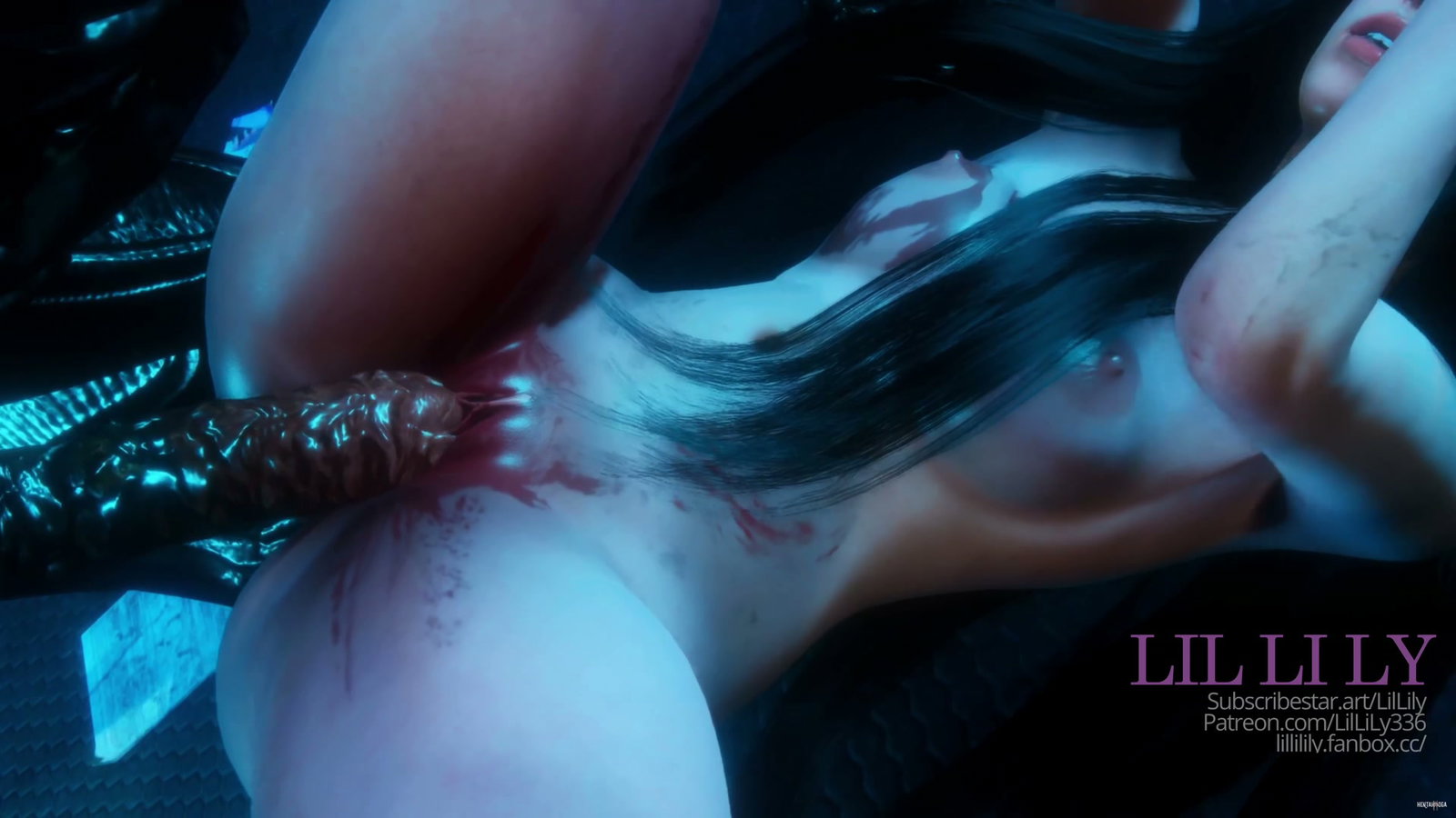 Raven x Xenomorph - Free hentai video