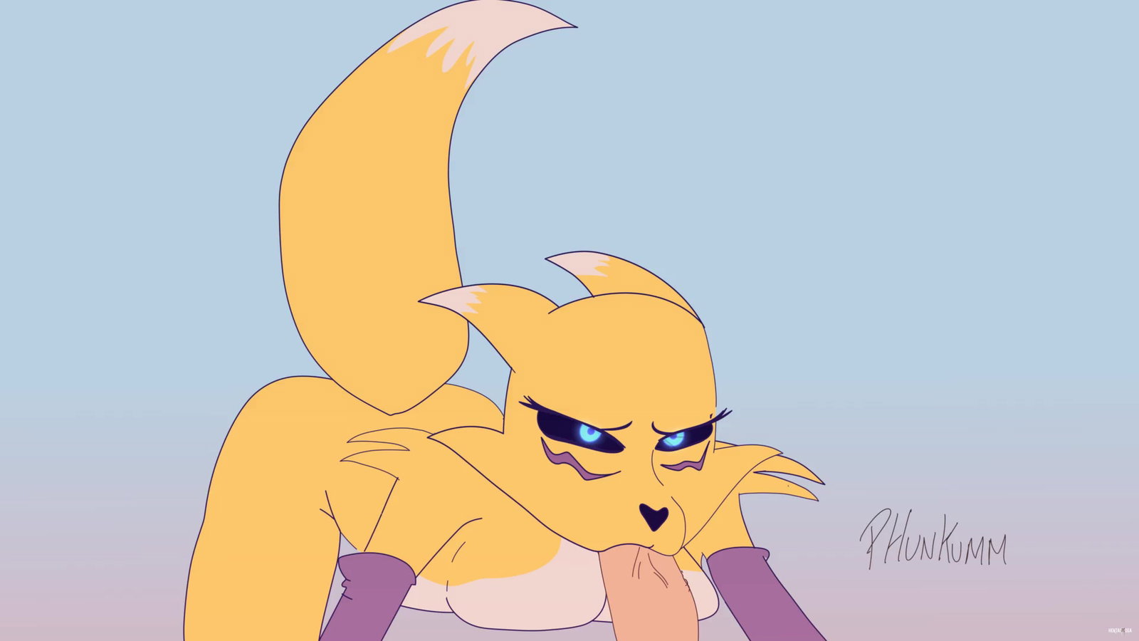 Renamon Deepthroat to Oral Creampie Loop (Sounded) (Digimon NSFW Animation) - Free hentai video