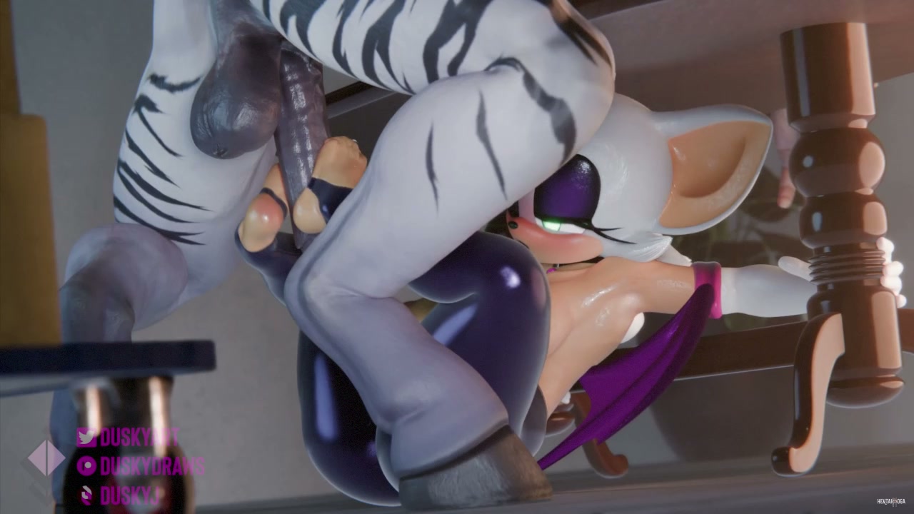 Rouge's Teasing Embrace - Free hentai video