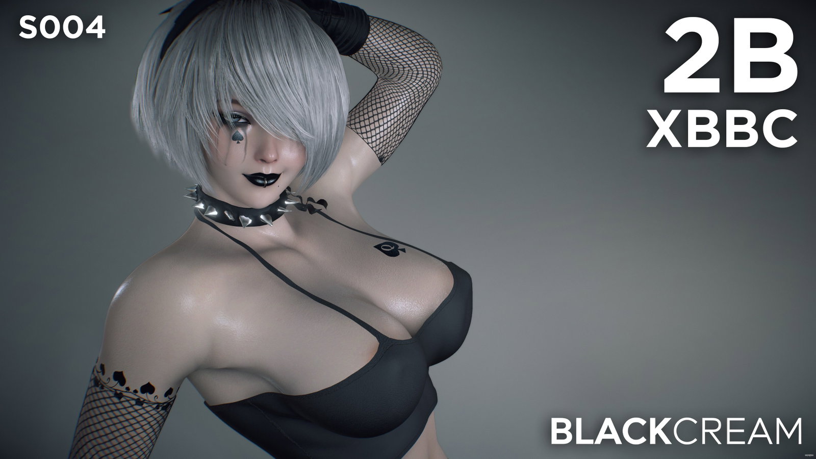 (S004) 2B X BBC (BlackCream) - Free hentai video