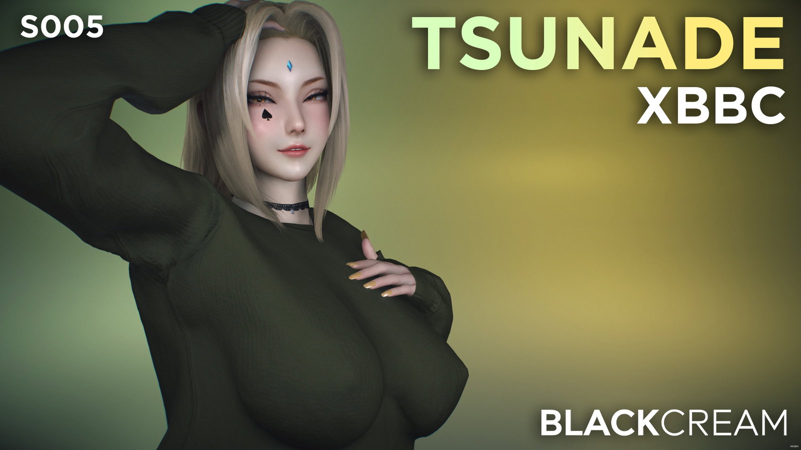 (S005) Tsunade X BBC (BlackCream) - Free hentai video