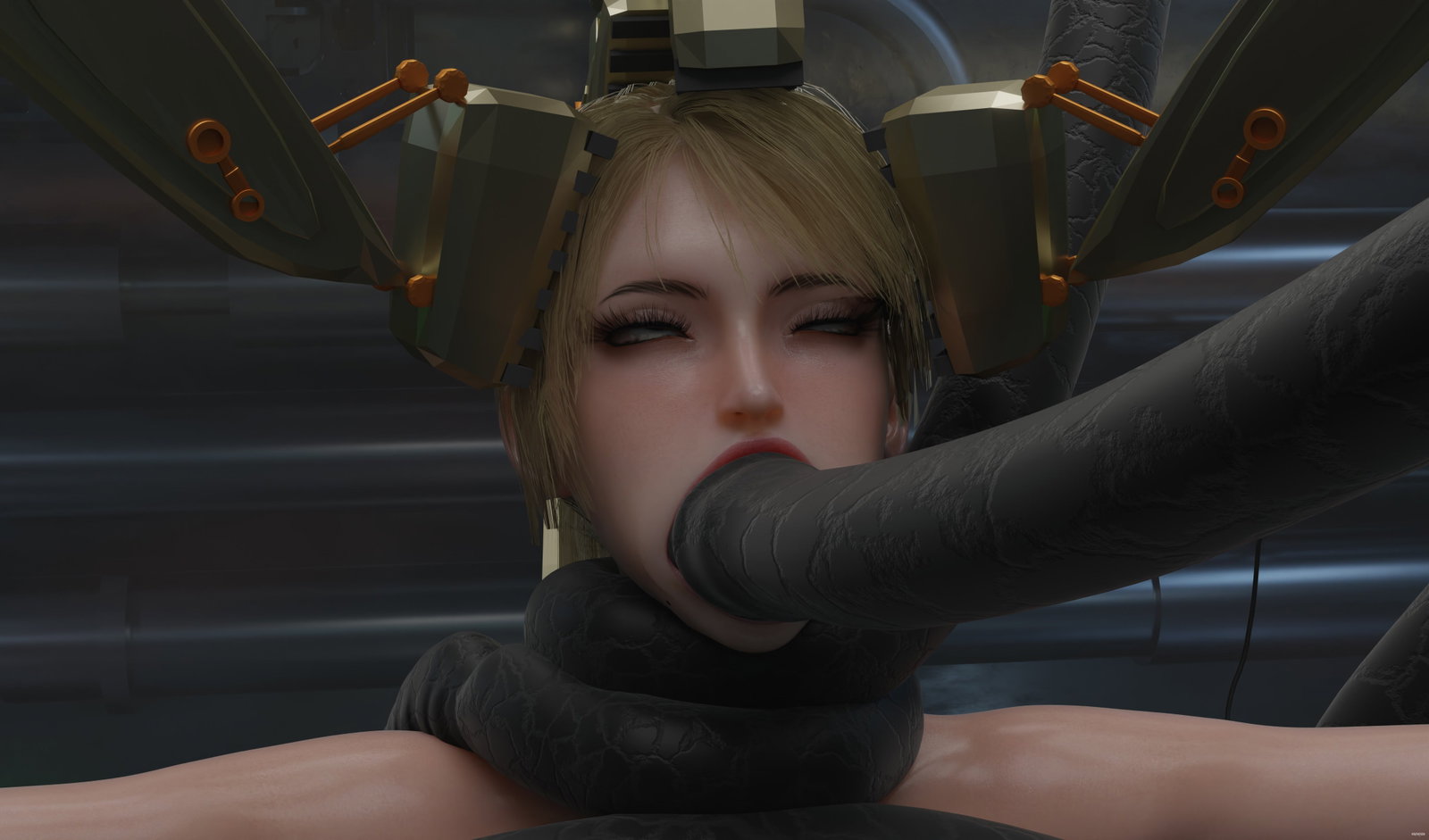 Samus Aran Used by Machines - Free hentai video