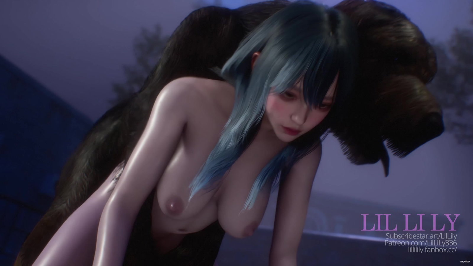Scarlet x Dog - Free hentai video
