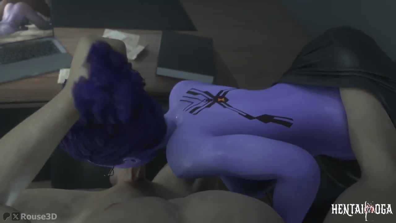 Secretary Widowmaker's overtime work - Free hentai video