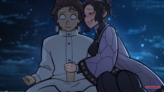 Shinobu Kocho Gives Tanjiro a Messy Blowjob During Meditation and Swallows His Load 🫦 (Illuxxxtrandy) - Free hentai video
