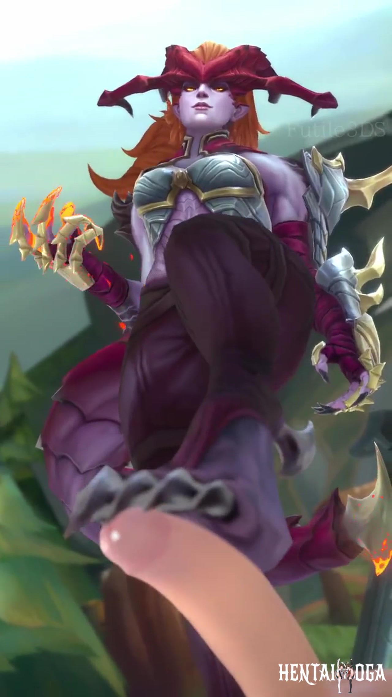 Shyvana owning top lane - Free hentai video