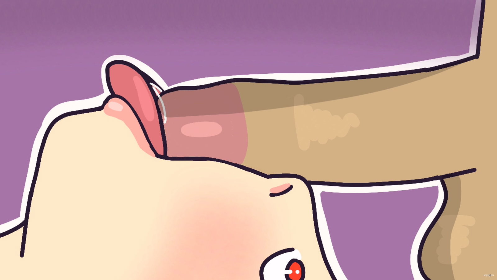 Sloppy tounge - Free hentai video