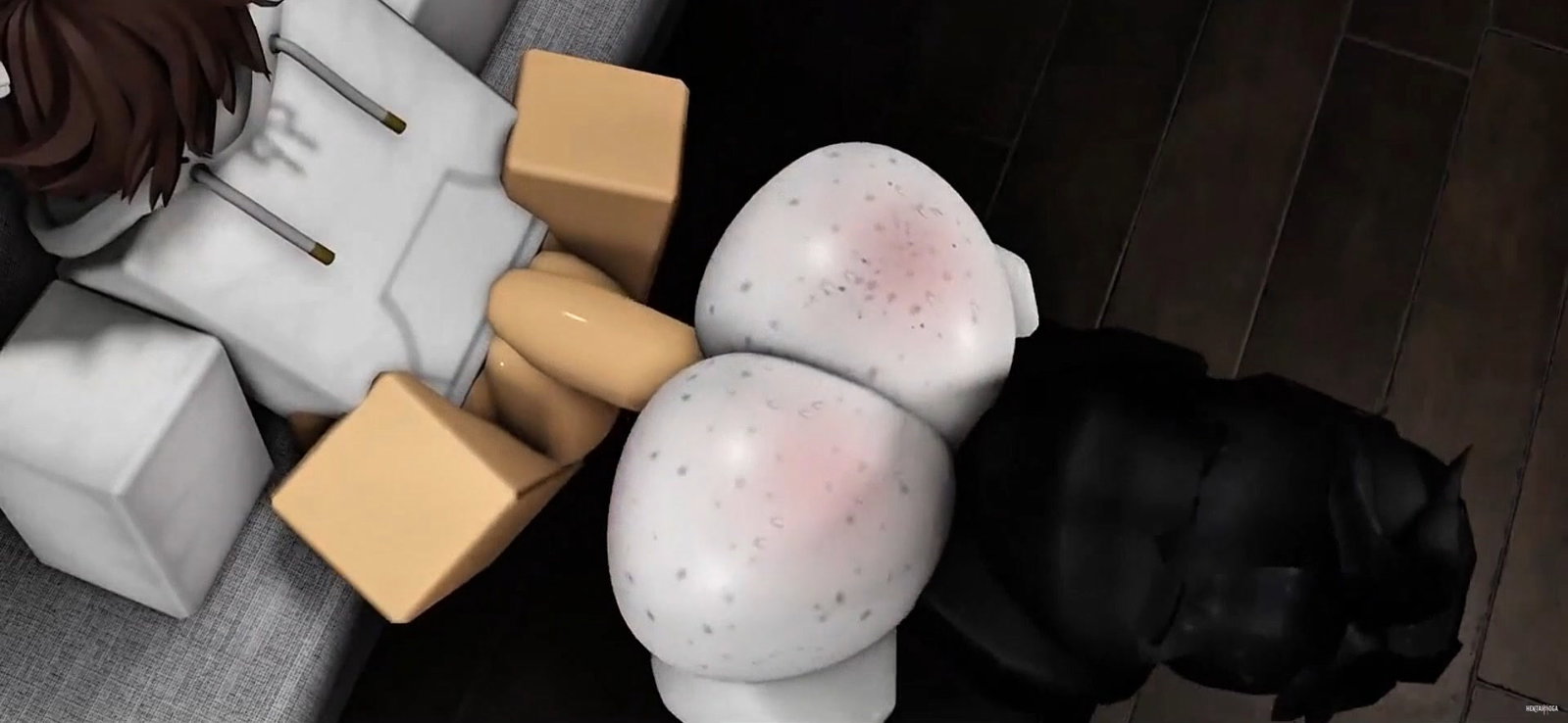 Sofa Asspoundin' - Free hentai video