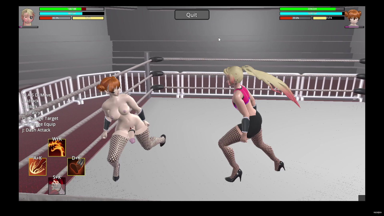 SSFL: Chun li vs Kairi (showing the ropes) - Free hentai video