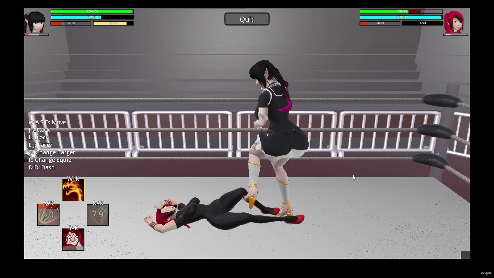 SSFL: Nepenthes vs Nancy (showing the ropes) - Free hentai video