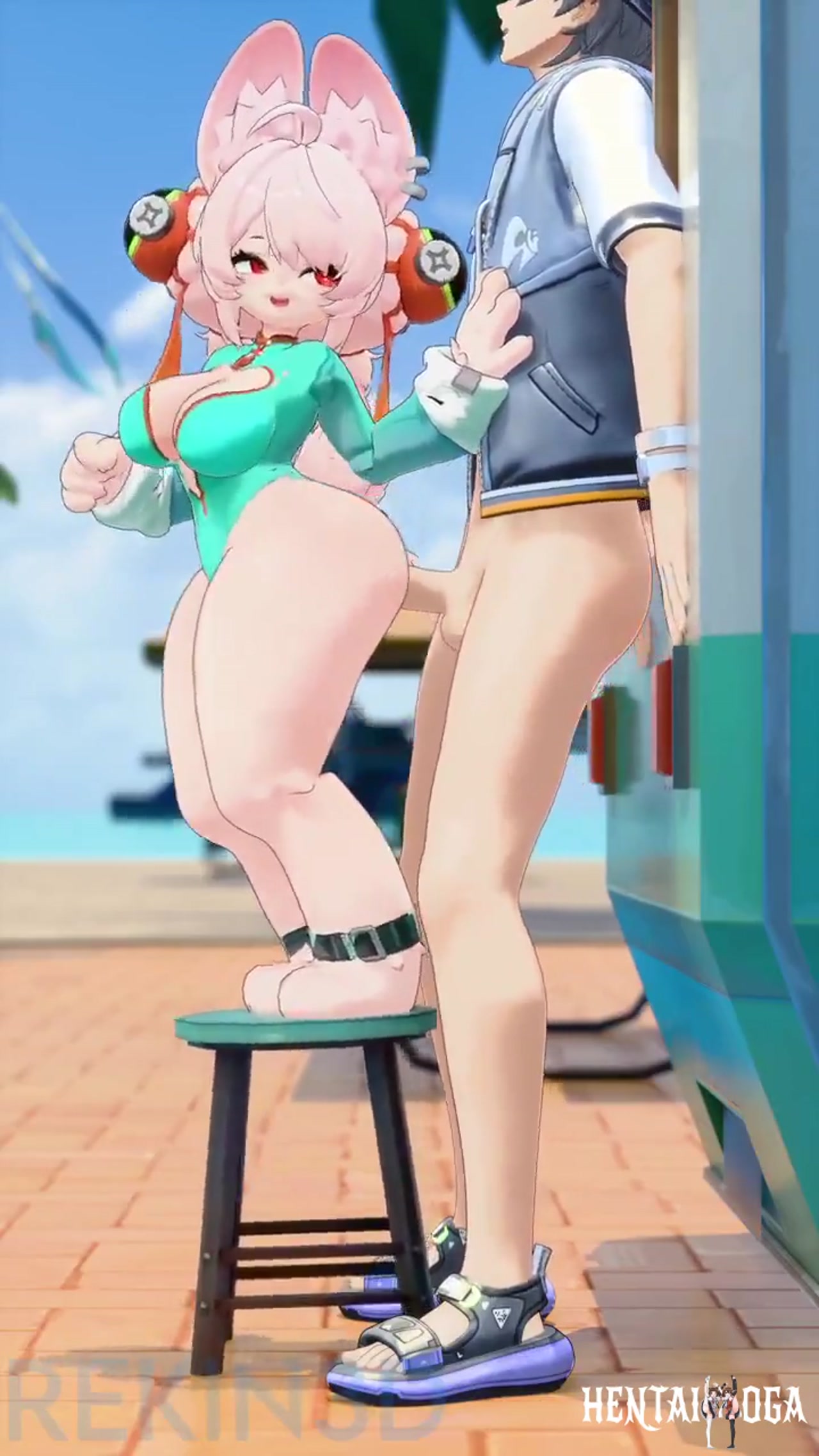 Summer Zhao backed into Wise - Free hentai video