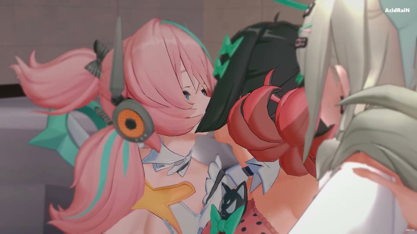 Sunna, Aria & NangongYu threesome sex video (ZzZ) Futa - Free hentai video