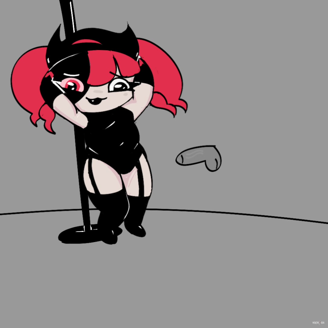 Taski Maiden does some pole dancing - Free hentai video