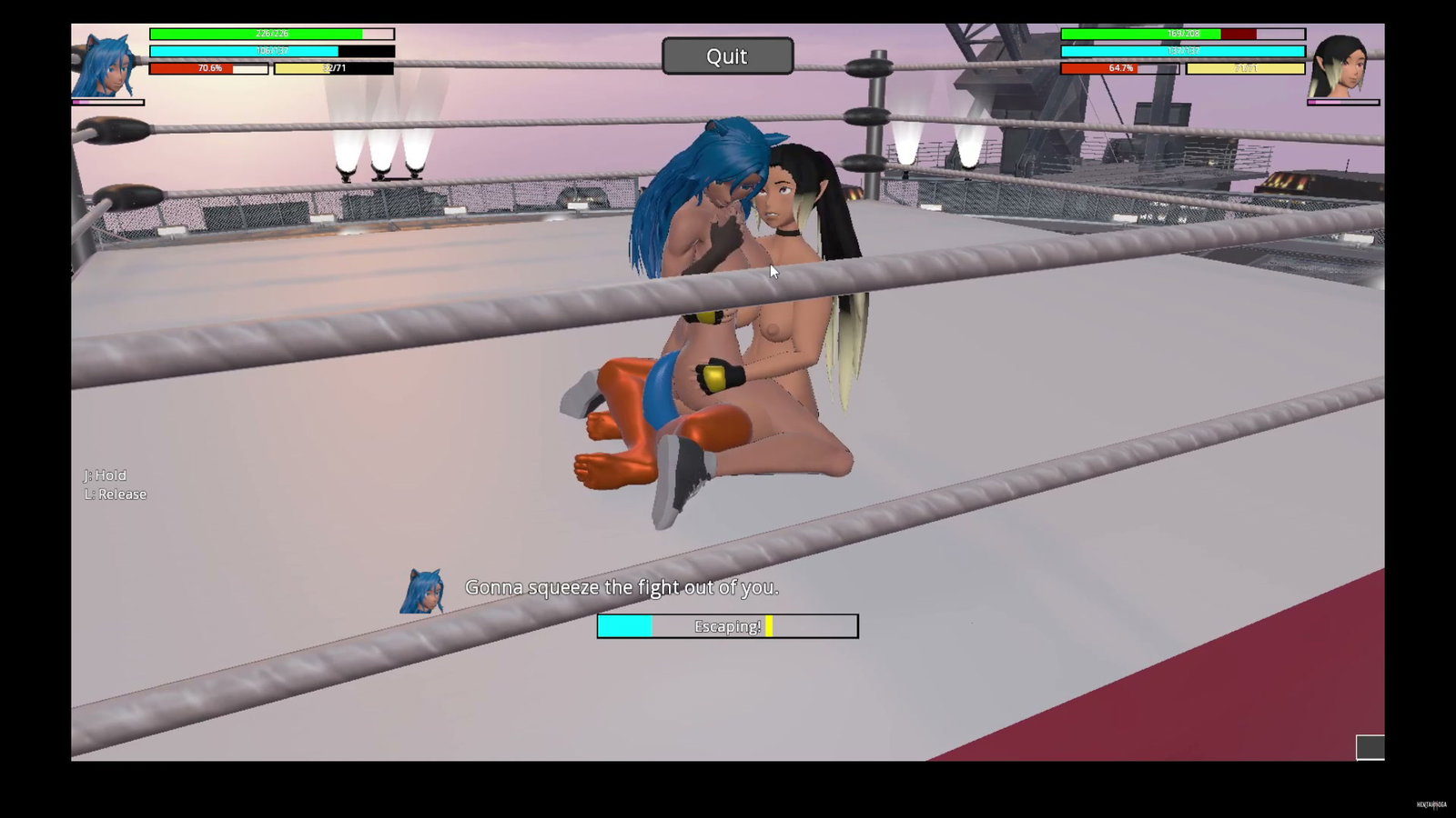 THE ARENA: LYDIA VS MISS GASM - Free hentai video