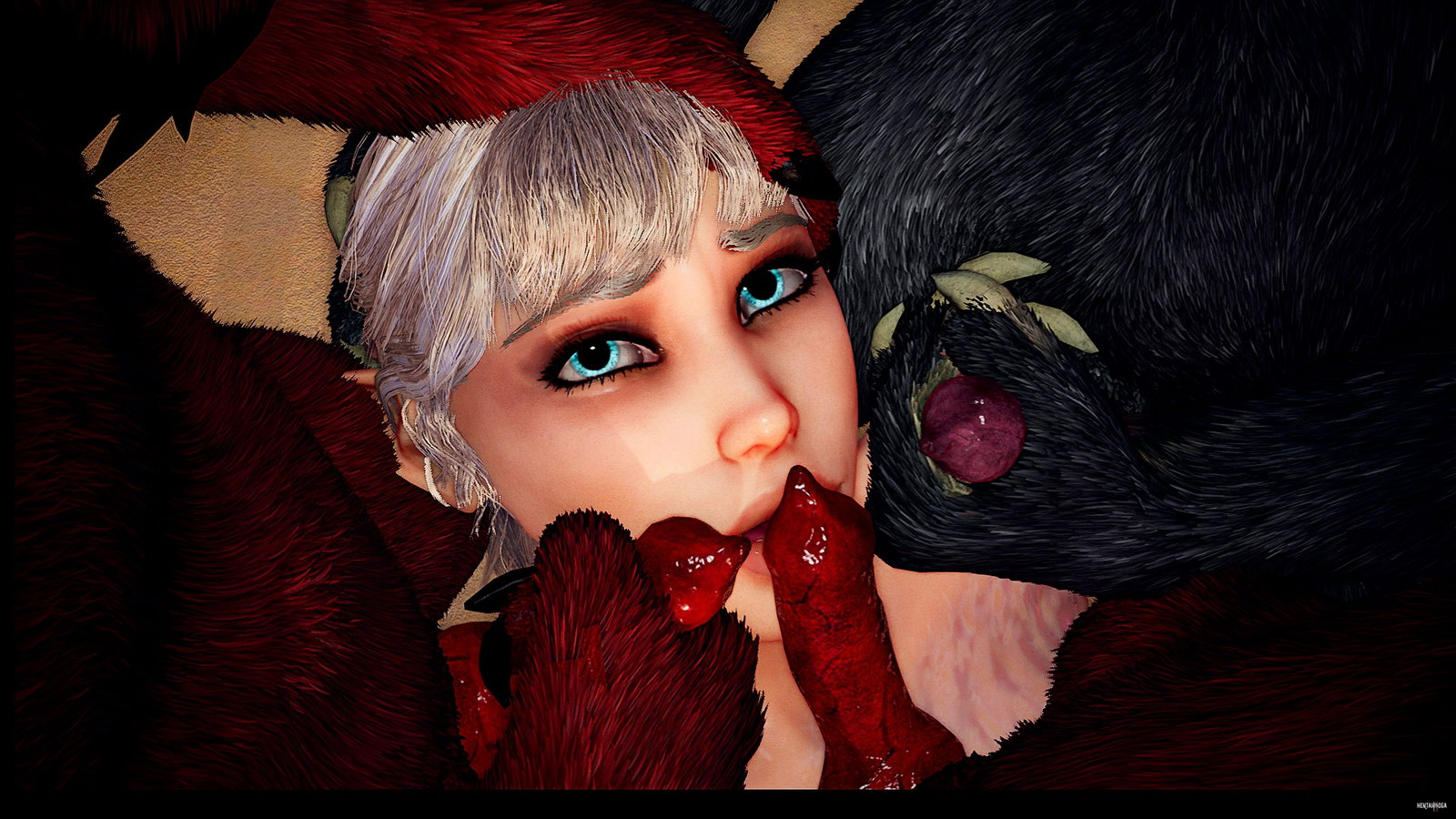 The captured busty elf was overwhelmed and indulged in all her holes nonstop. - Free hentai video