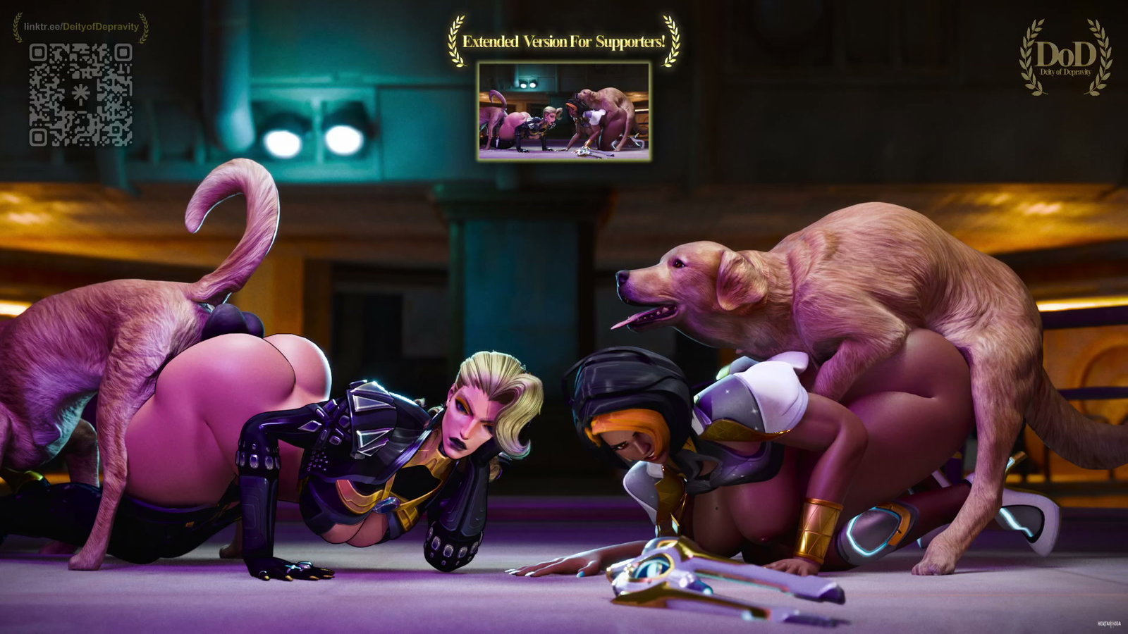 The Frost-Domina Team Up! - Public - Free hentai video