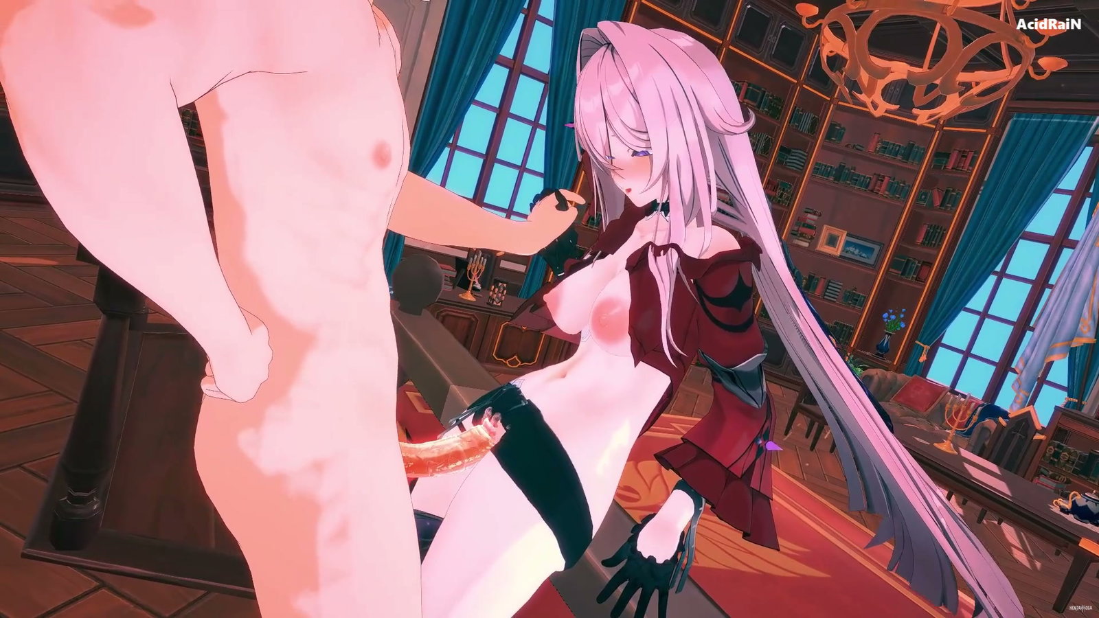 Thelema x Mob video sex (Honkai Impact 3D) NTR - Free hentai video