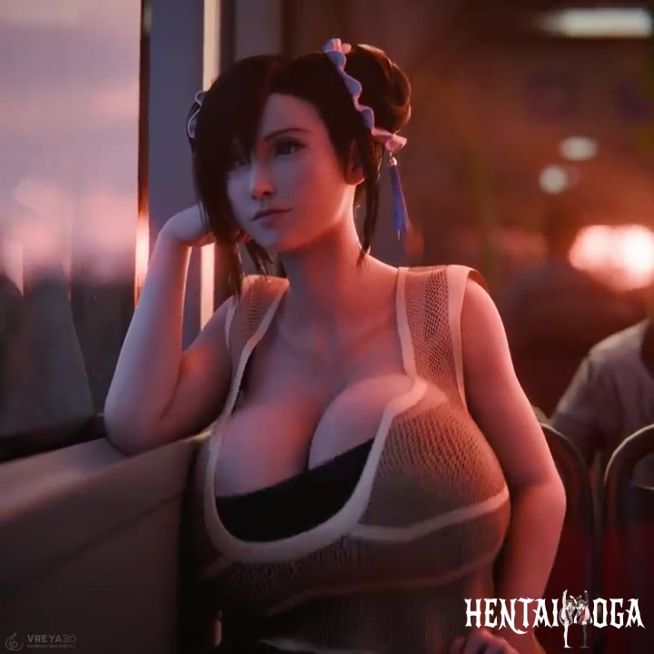 Tifa having a bumpy ride - Free hentai video