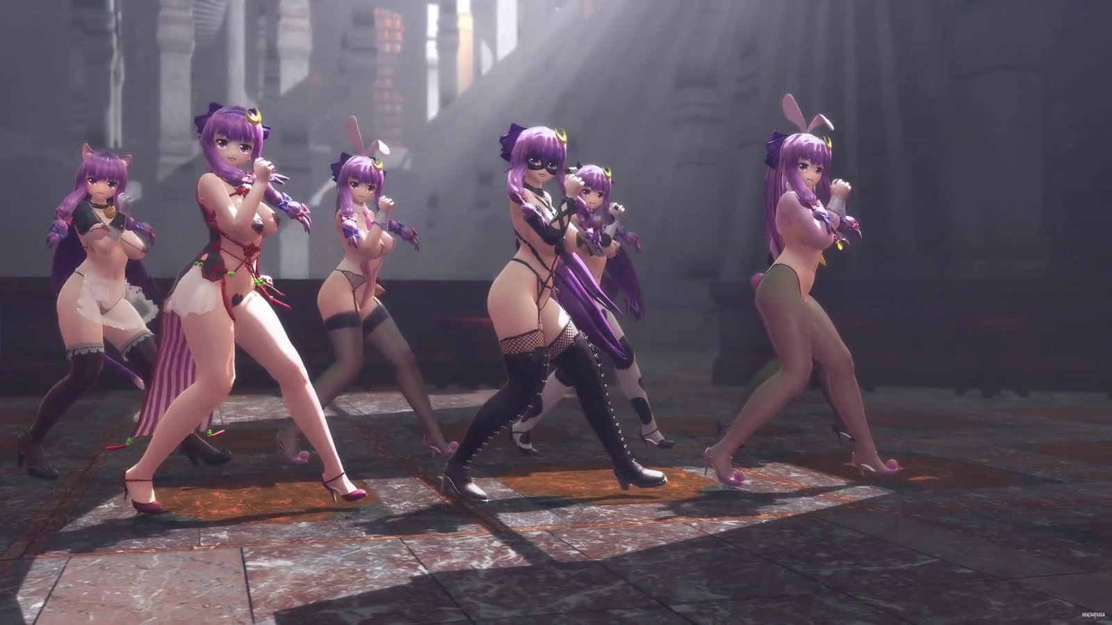 (Touhou MMD) Paranoid Cell Phone Girl Chubby (R18) - Free hentai video