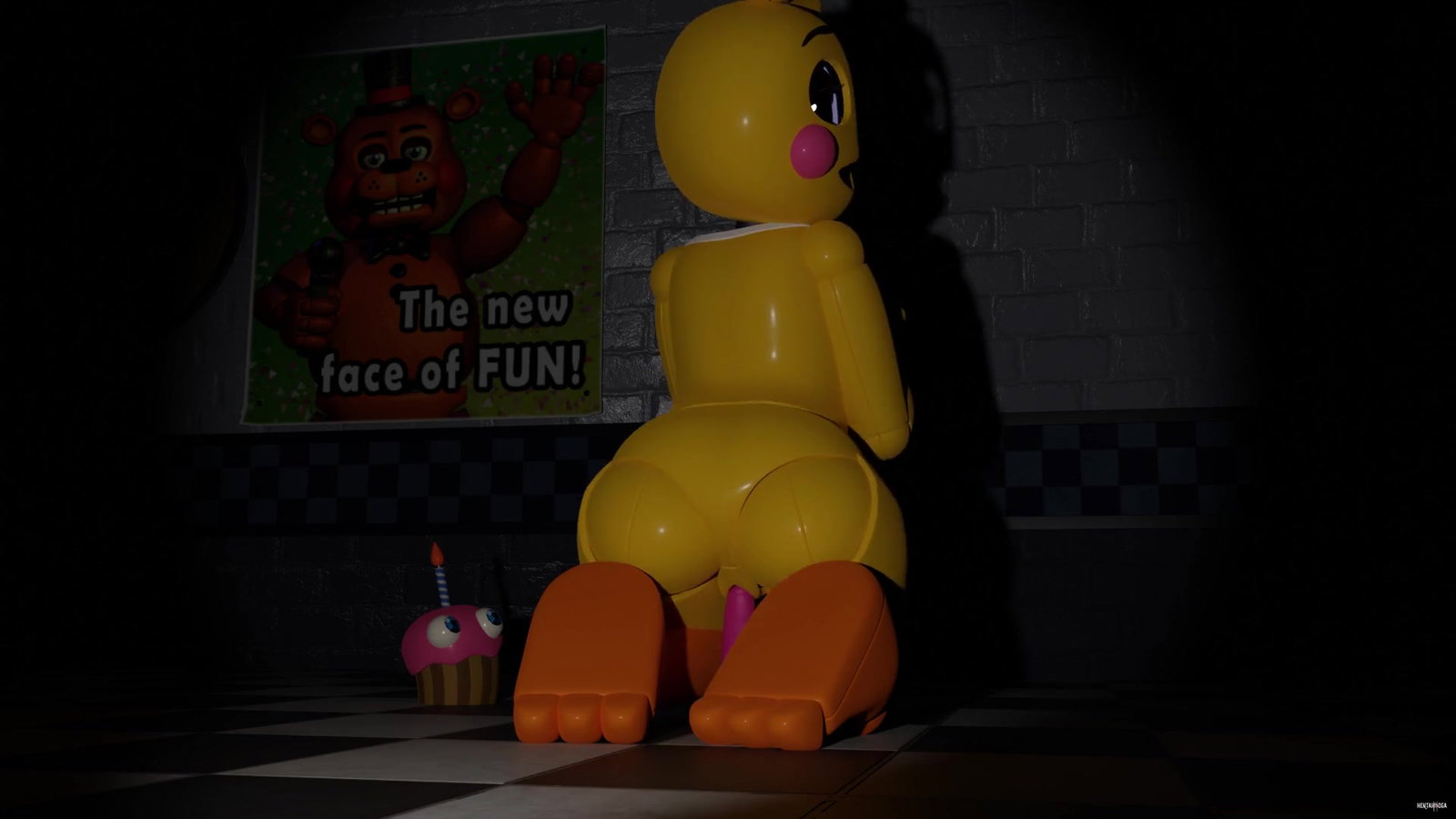 Toy Chica Riding POV - Free hentai video