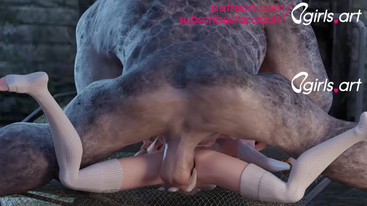 troll monster cock stretching petite woman - Free hentai video