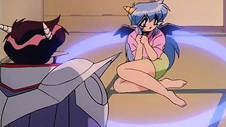Trouble Evocation 2 - Cute hentai succubus is the slave of a human master - Free hentai video