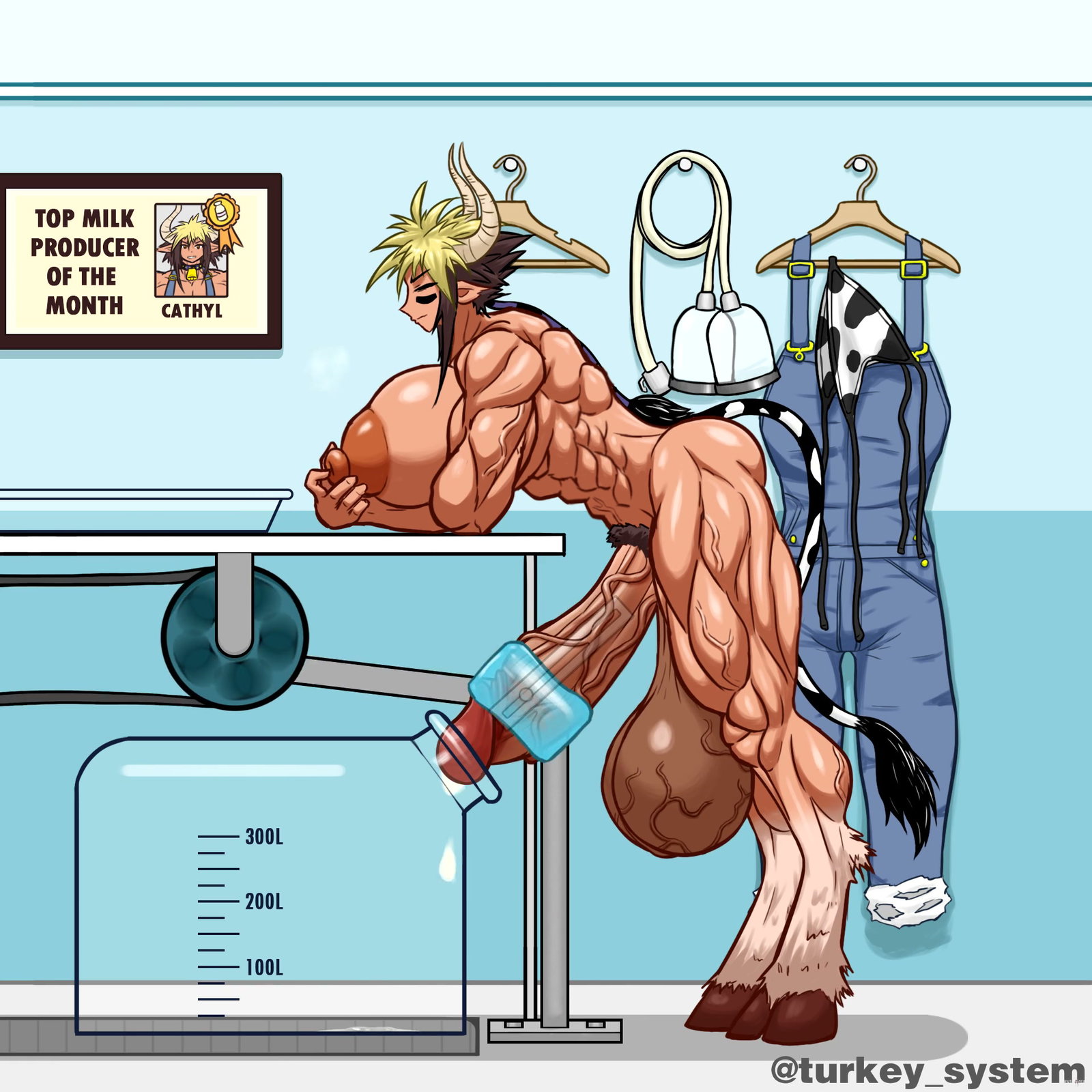 (Turkey_System) Milked Cowgirl - Free hentai video