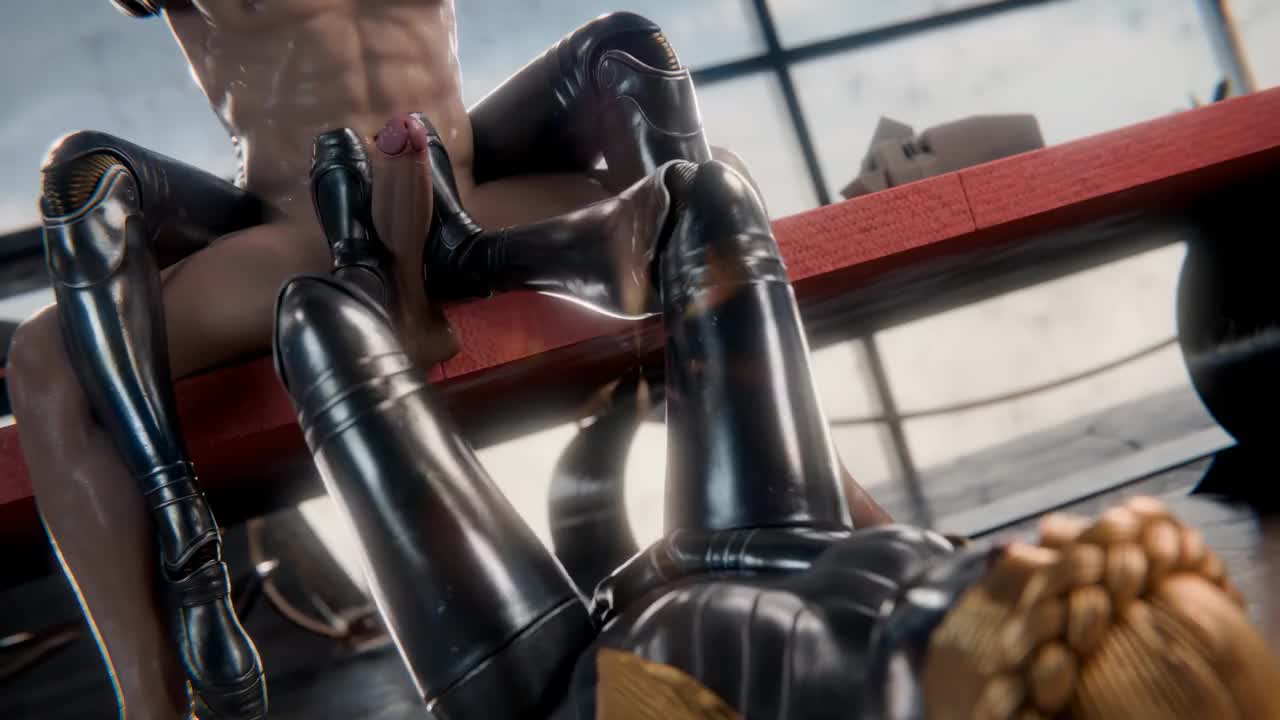 twins footjob - Free hentai video