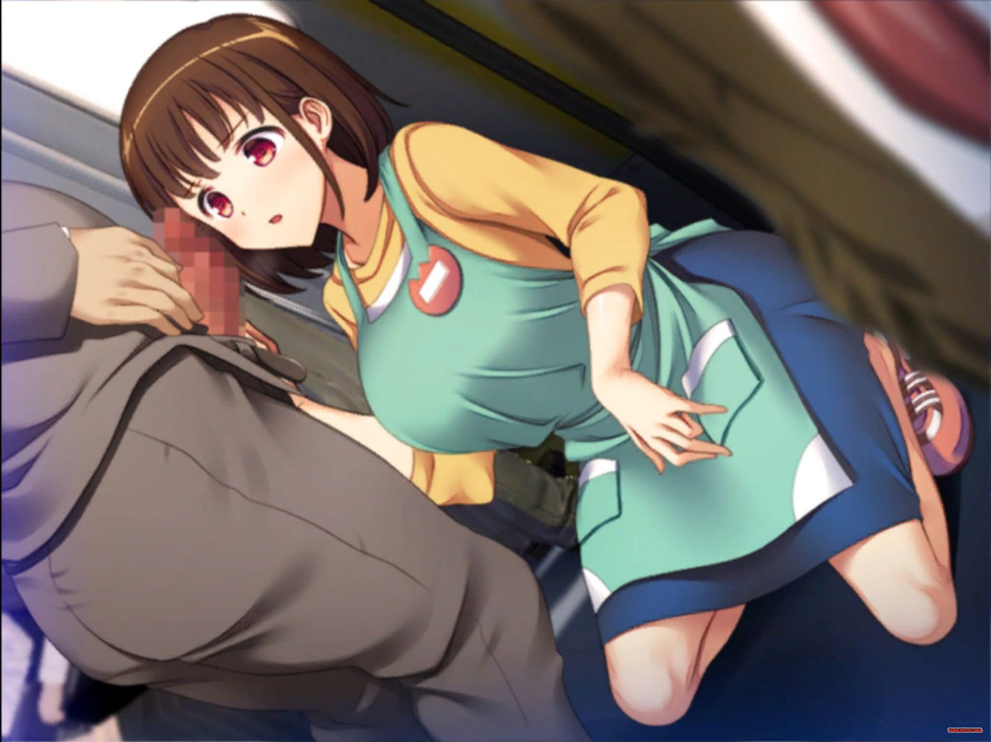 Ugly Bastard Rape Kindergarten Teacher In The Train - Free hentai video