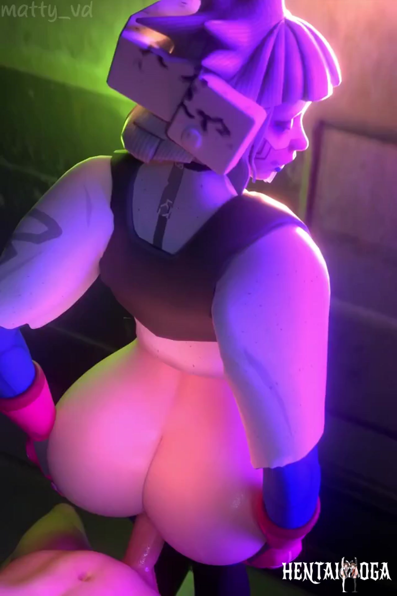 Vandal buttjob and backshots - Free hentai video