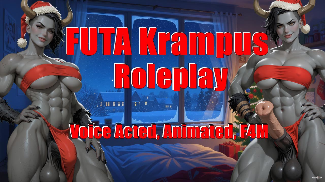 (Voice Acted) Futa Krampus Roleplay (Animated) (Roleplay) (CEI) (Futa Fucks) (FEMDOM) - Free hentai video