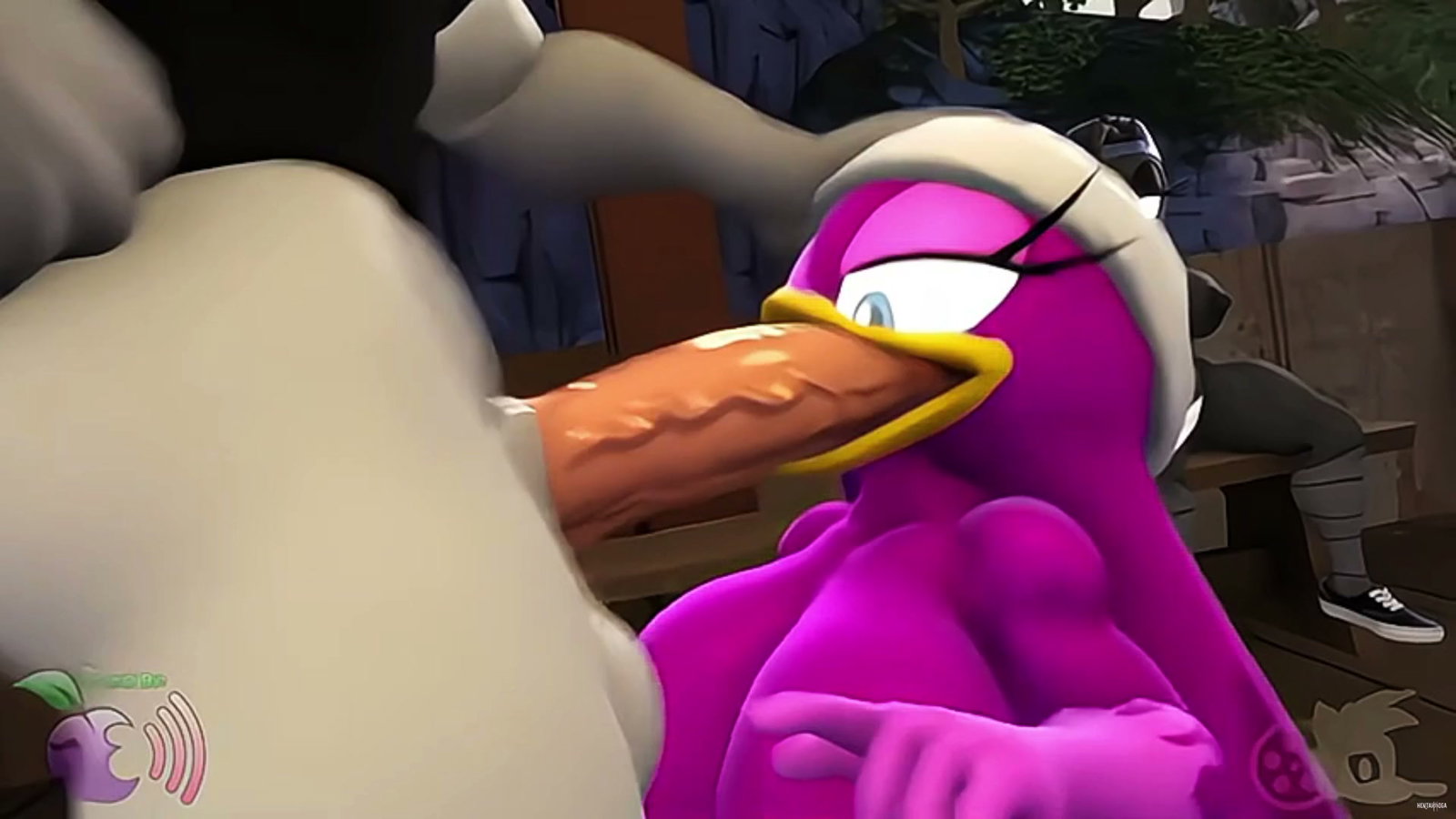 Wave Blowjob's Adam Bird fatigue in the park - Free hentai video