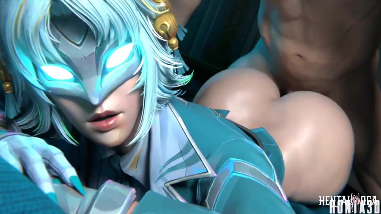 White Fox getting railed from behind - Free hentai video
