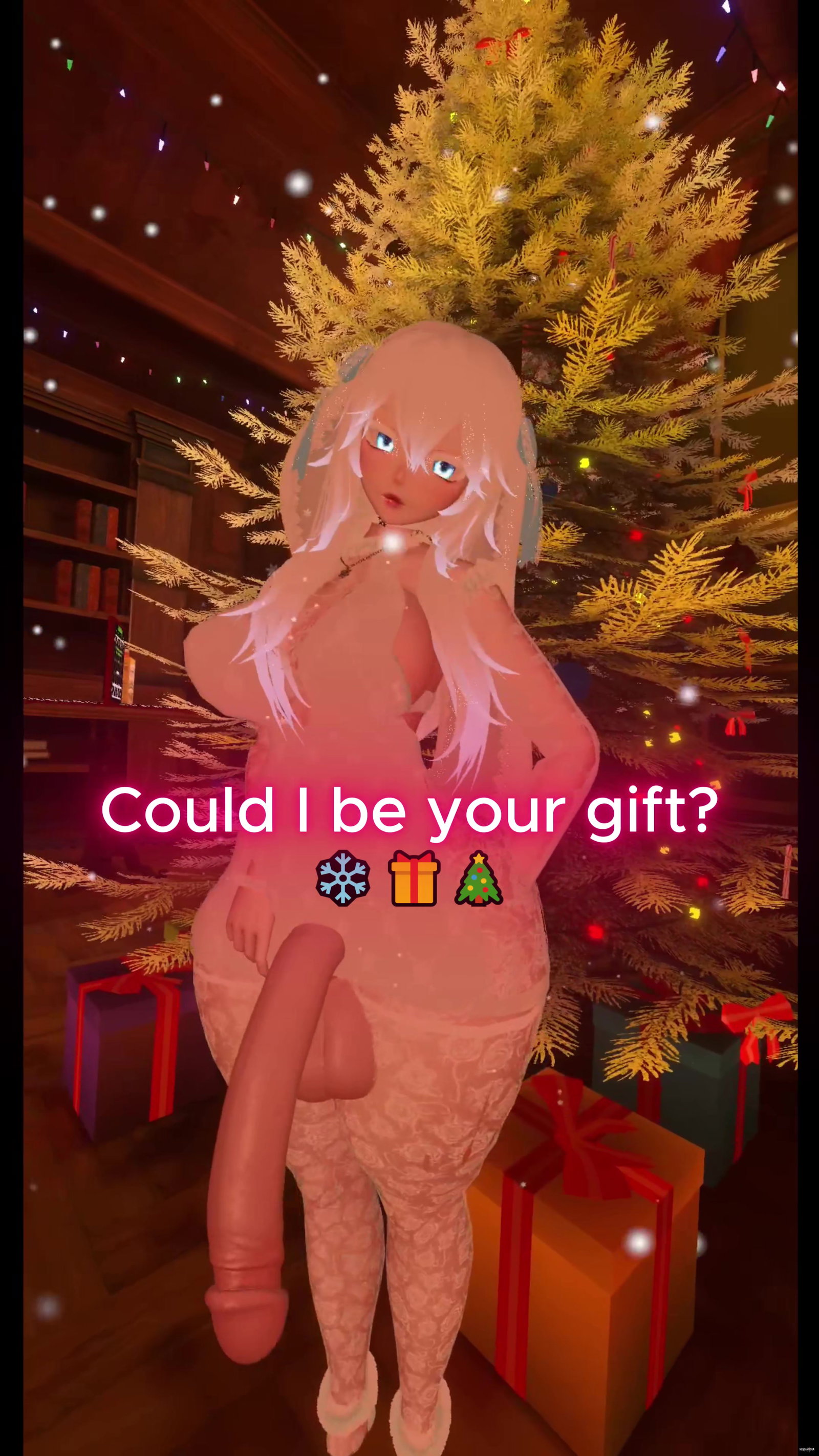 Who’s in the mood for a hard, throbbing Christmas present? - Free hentai video