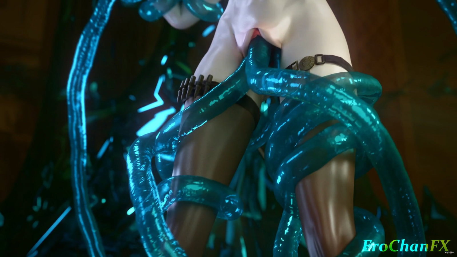 Wuwa Galbrena tentacled - Free hentai video