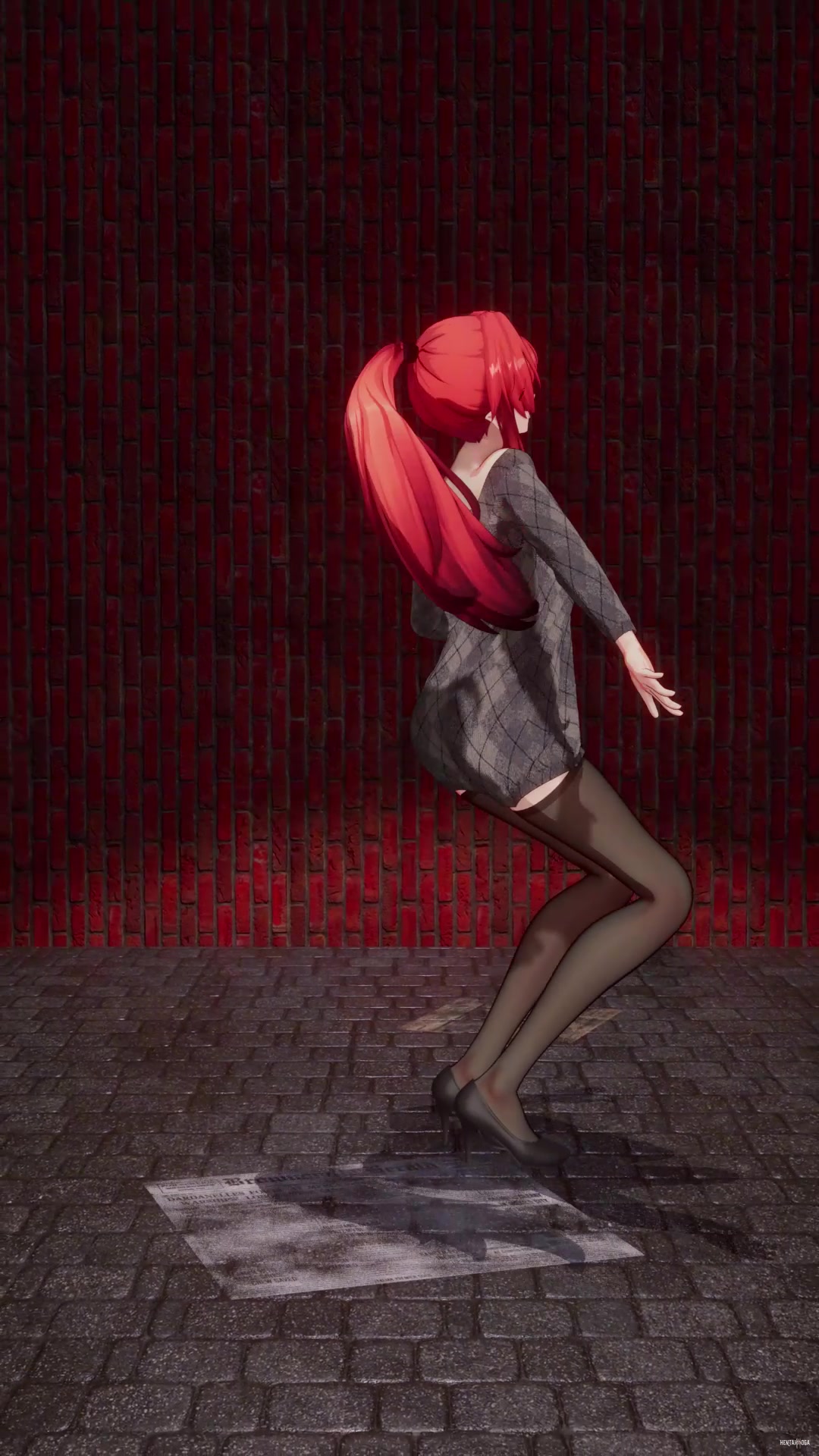 (WuWa MMD) YinLin CHUNG HA - STRESS dance (R18) - Free hentai video