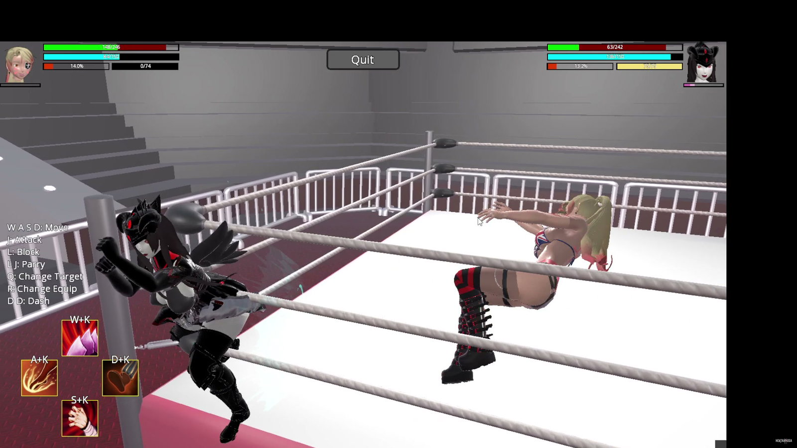 WWFL- KAIRI VS NEPETHYS - Free hentai video