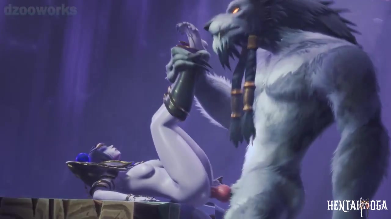 Xal’atath gets fucked by Worgen - Free hentai video
