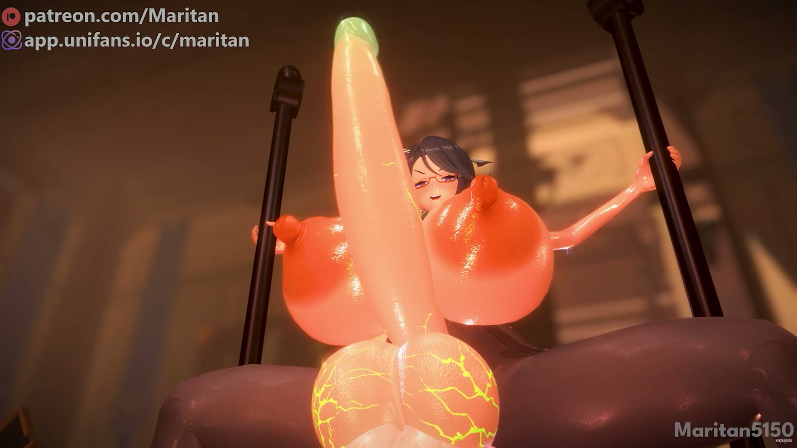 Xianyun x Furina Seggs ❤ (Size Difference / Futanari) - Free hentai video